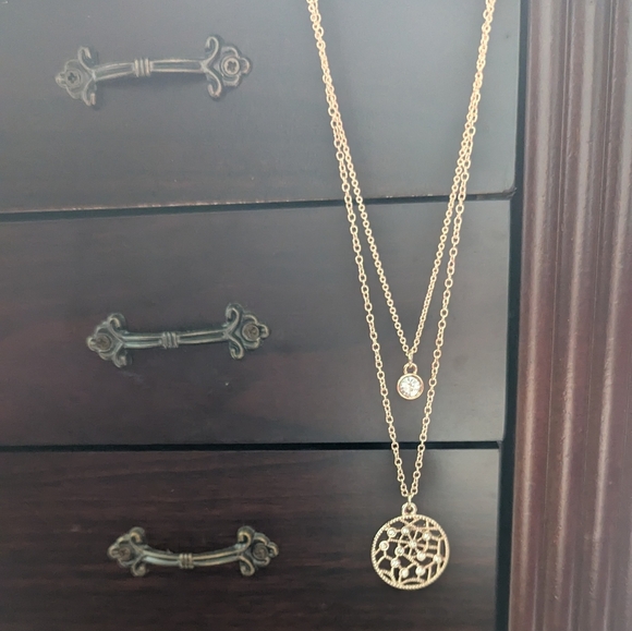 I Am Rose Gold Double Pendant Necklace - Picture 6 of 6